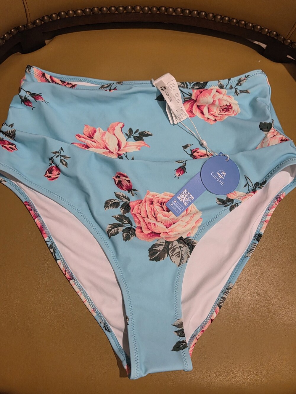 Cupshe Bikini High Waist Bottoms L